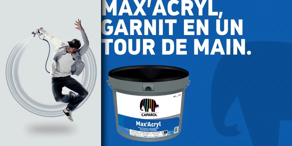 Max’Acryl de Caparol : la peinture polyvalente qui allie performance et productivité