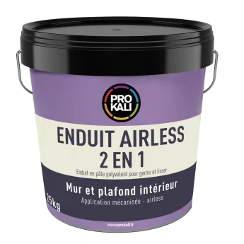 Enduit airless 2 en 1 